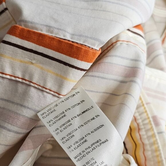 Anthropologie Maeve The Portside Button Front Sleeveless Striped Jumpsuit, 14 - Picture 9 of 11